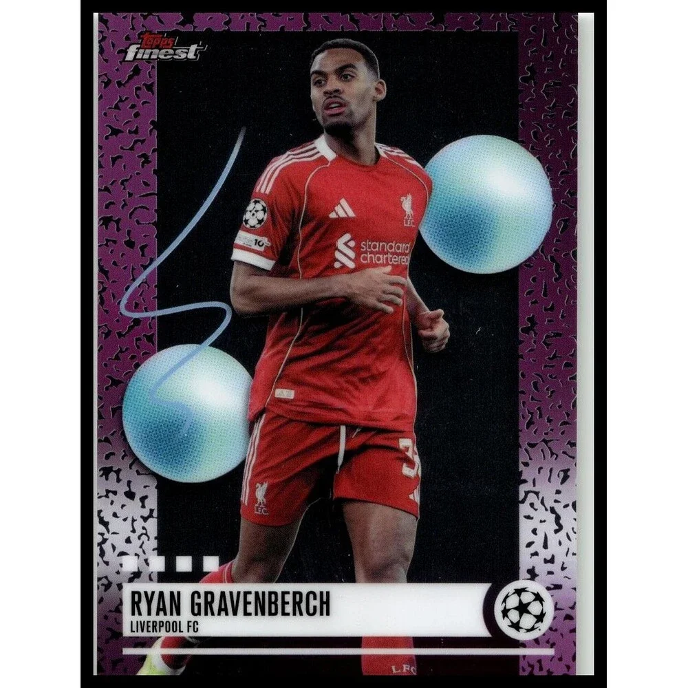 2025-26 Finest UEFA Ryan Gravenberch #365 Liverpool Uncommon